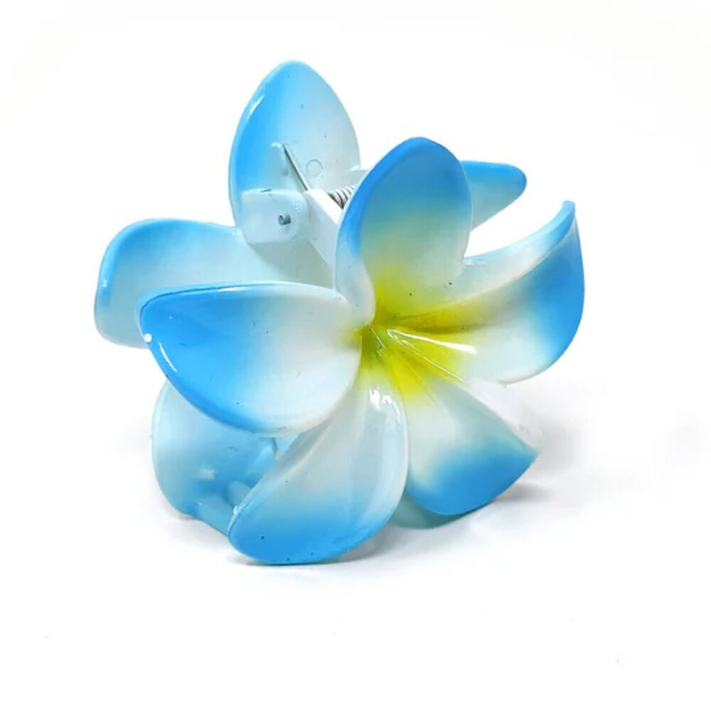 NWT Hawaiian Sky Blue Flower Hair Claw Clip